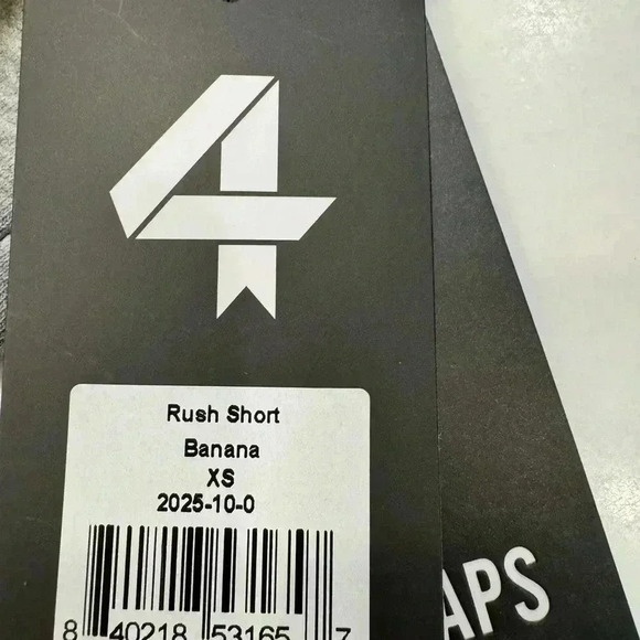 (2) Fourlaps rush athletic shorts. 1-yellow 1-gray. Size XS NWT - Picture 2 of 12